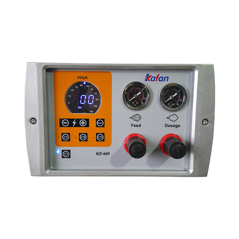 KF-669 electrostatic powder coating machine for sale (hopper type)